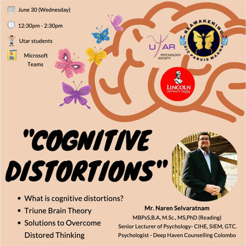 Cognitive Distortions talk poster